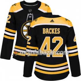 Dresovi Boston Bruins David Backes 42 Adidas 2017-2018 Crna Authentic - Ženska